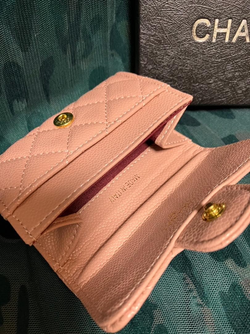 CHANEL 　ピンク 　キルティング 　ケース