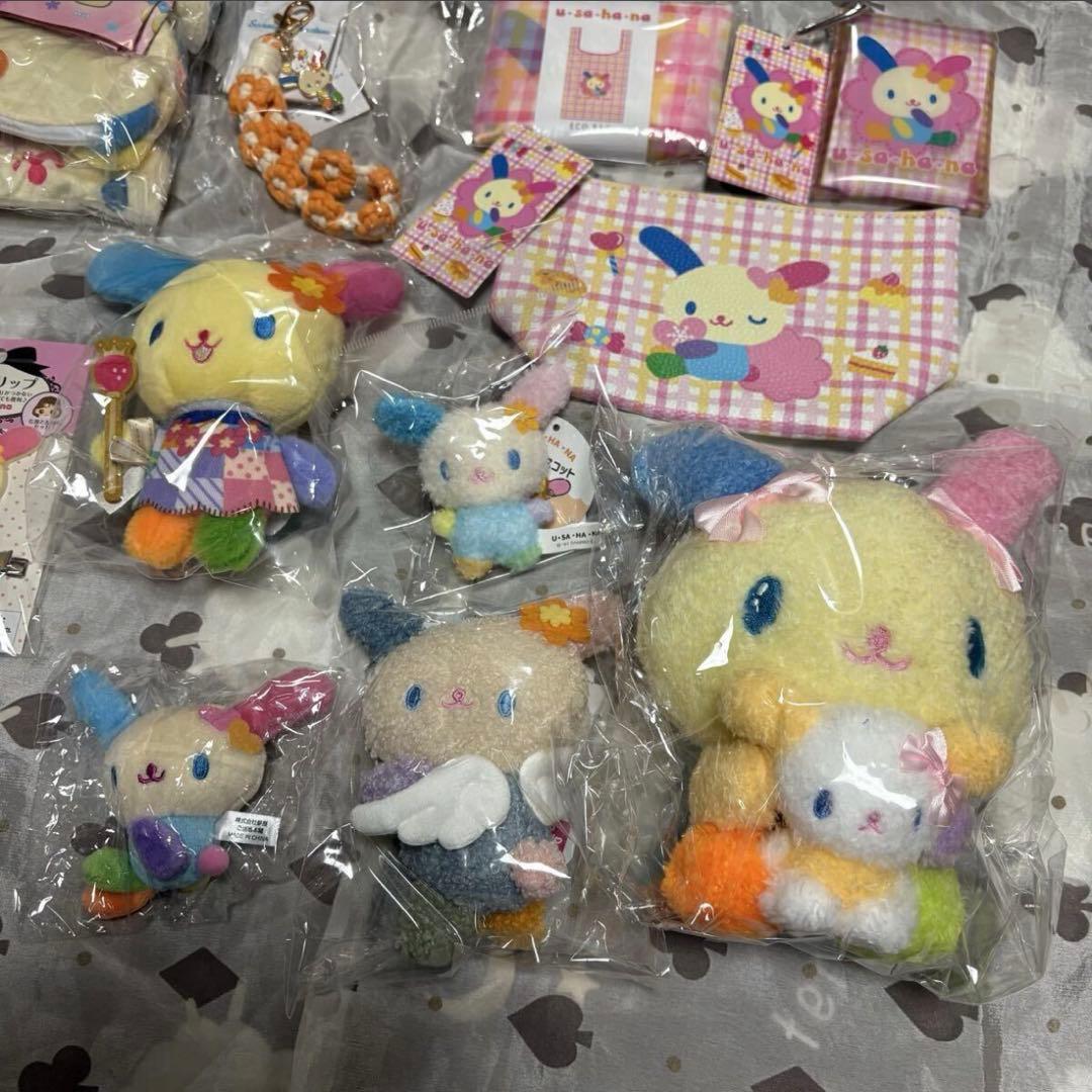 ウサハナ　まとめ売り　ぬいぐるみ　ポーチ　マスコット　前髪クリップ　バッグ