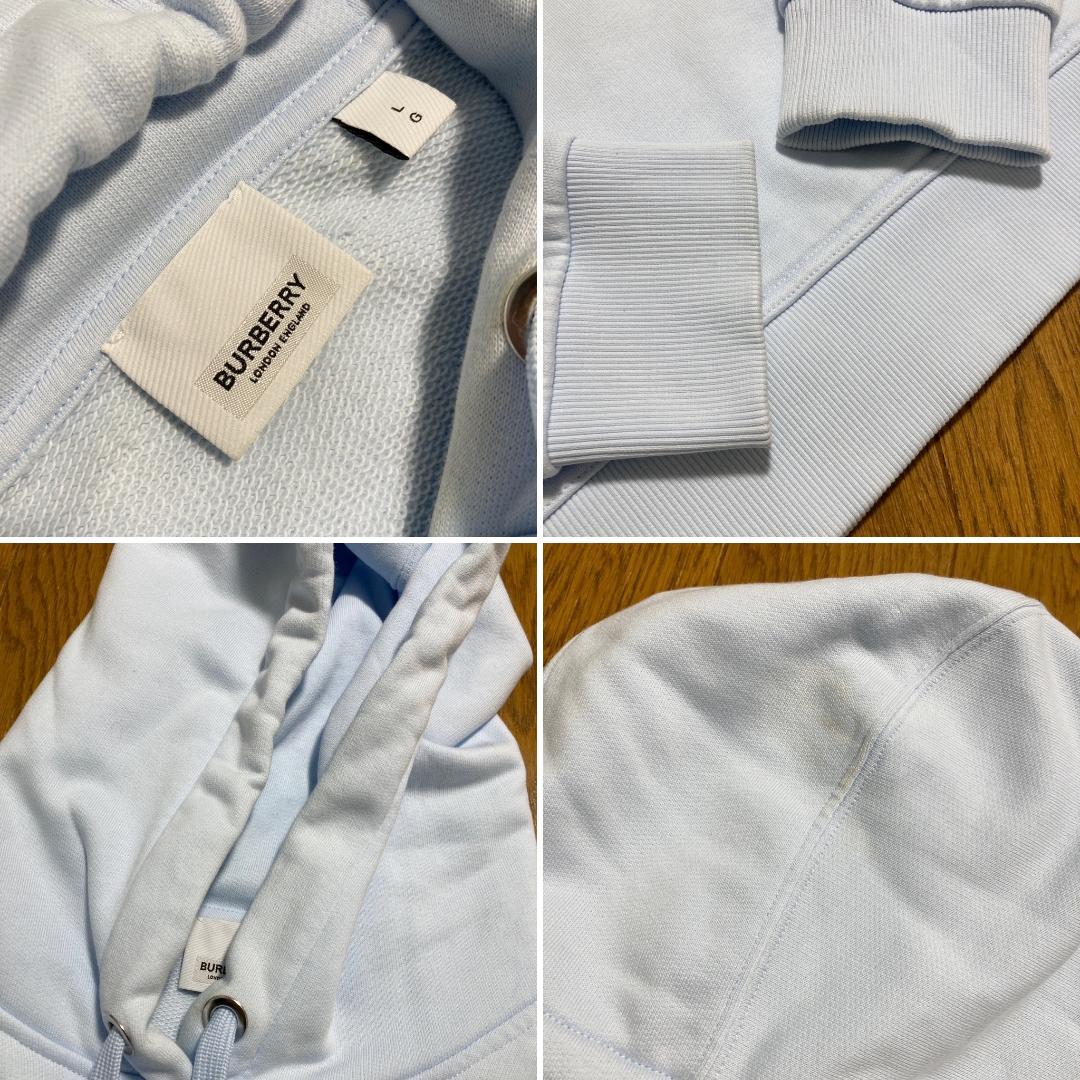 バーバリーロンドンイングランド 22AW ホースフェリープルオーバーパーカー L