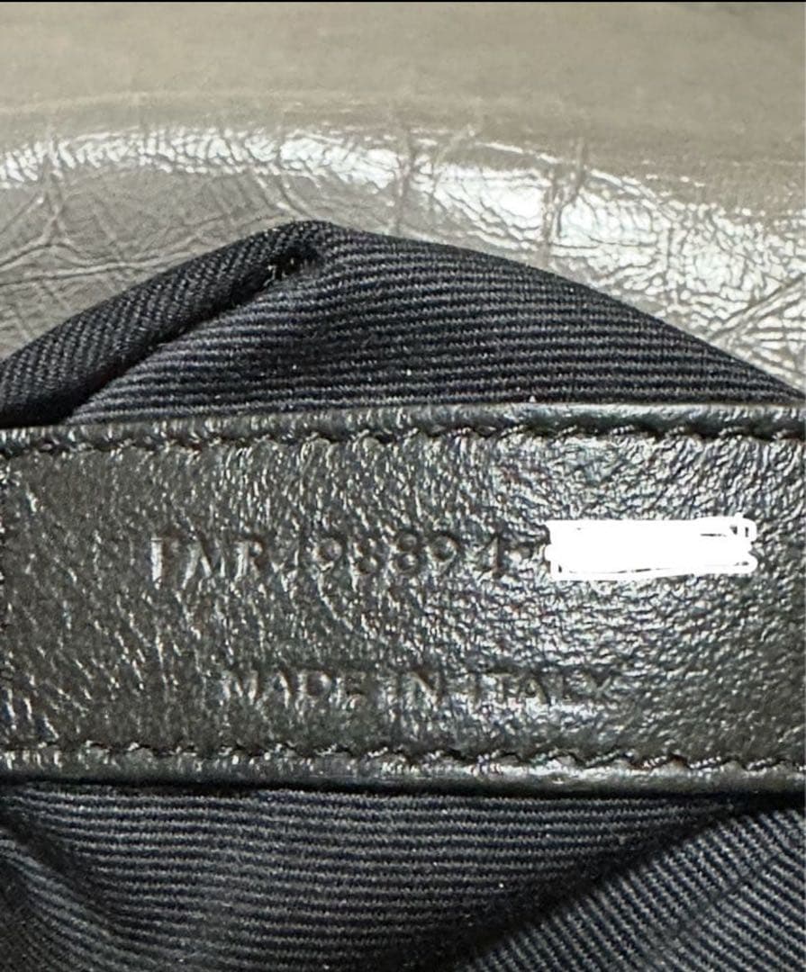 S*h様 サンローランニキ　ミディアム　スライドチェーンバッググレー