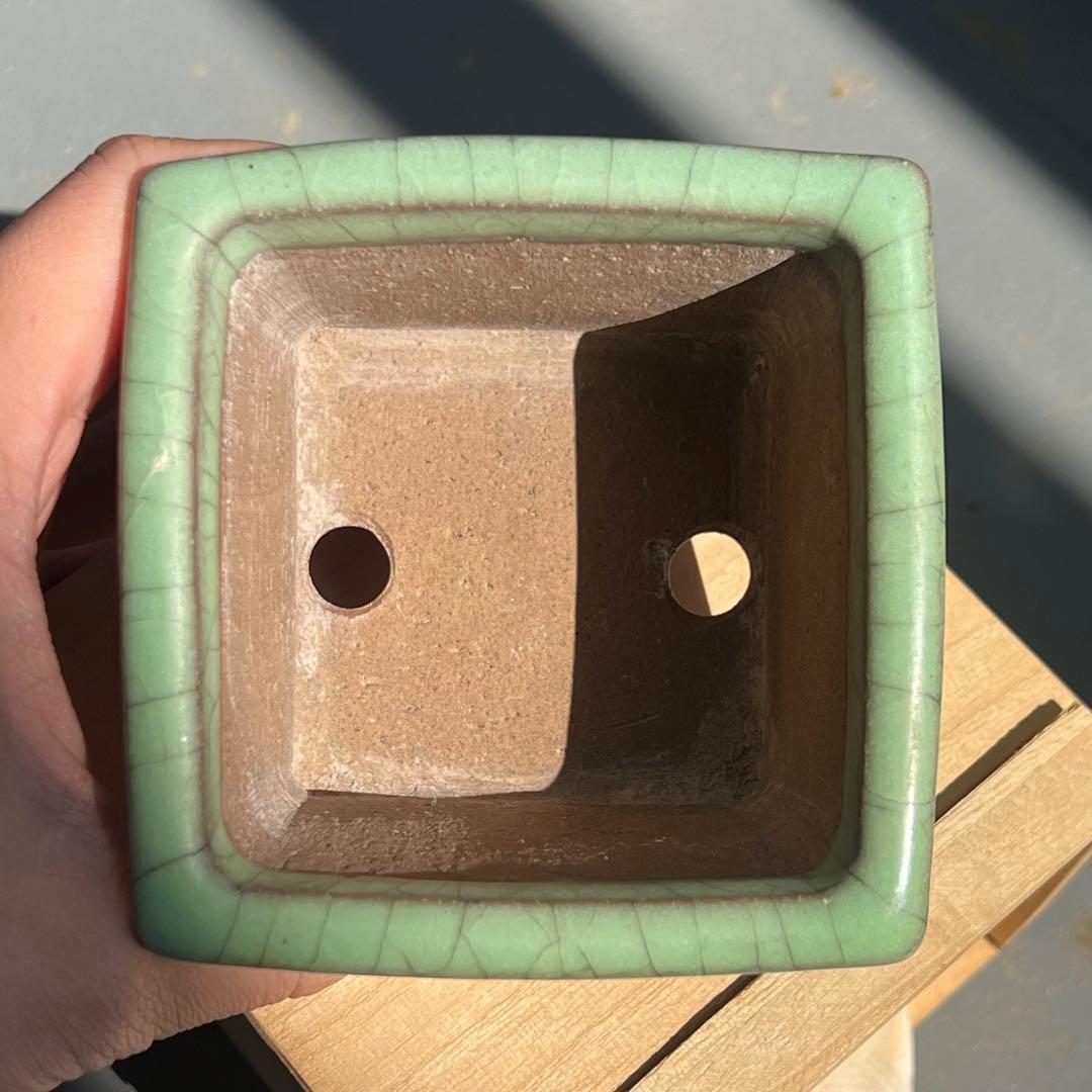 738.正方鉢 小品盆栽鉢 盆栽鉢 植木鉢 9.4*9.3*6cm