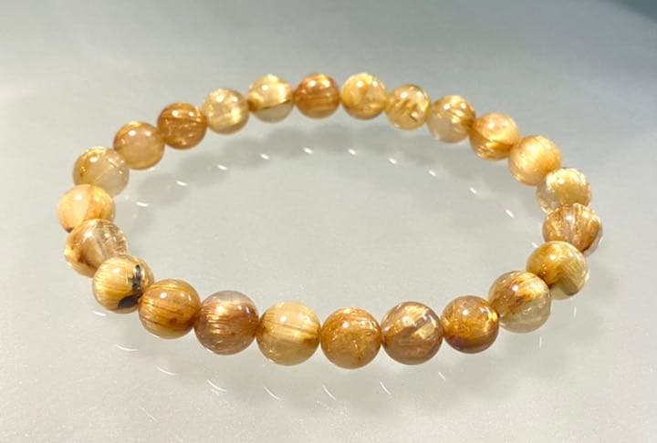 monsuta123（最高級ゴールドキャッツアイルチル　ブレスレット②