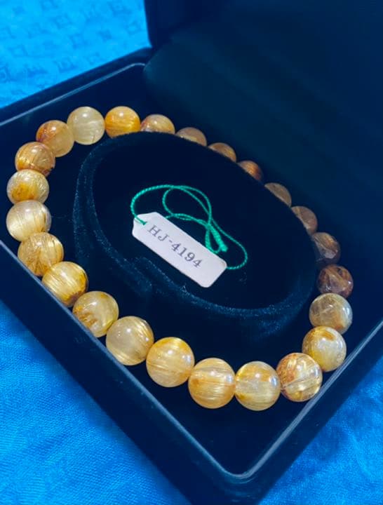 monsuta123（最高級ゴールドキャッツアイルチル　ブレスレット②