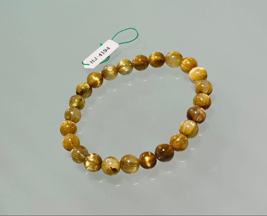 monsuta123（最高級ゴールドキャッツアイルチル　ブレスレット②