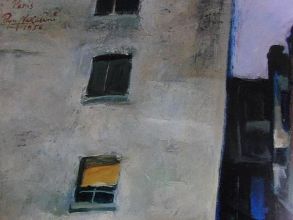 中谷龍一、パリ五区、希少画集画、新品額装付、状態良好