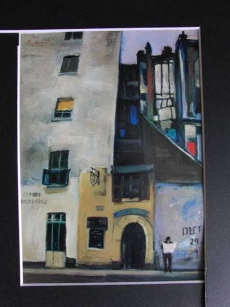 中谷龍一、パリ五区、希少画集画、新品額装付、状態良好