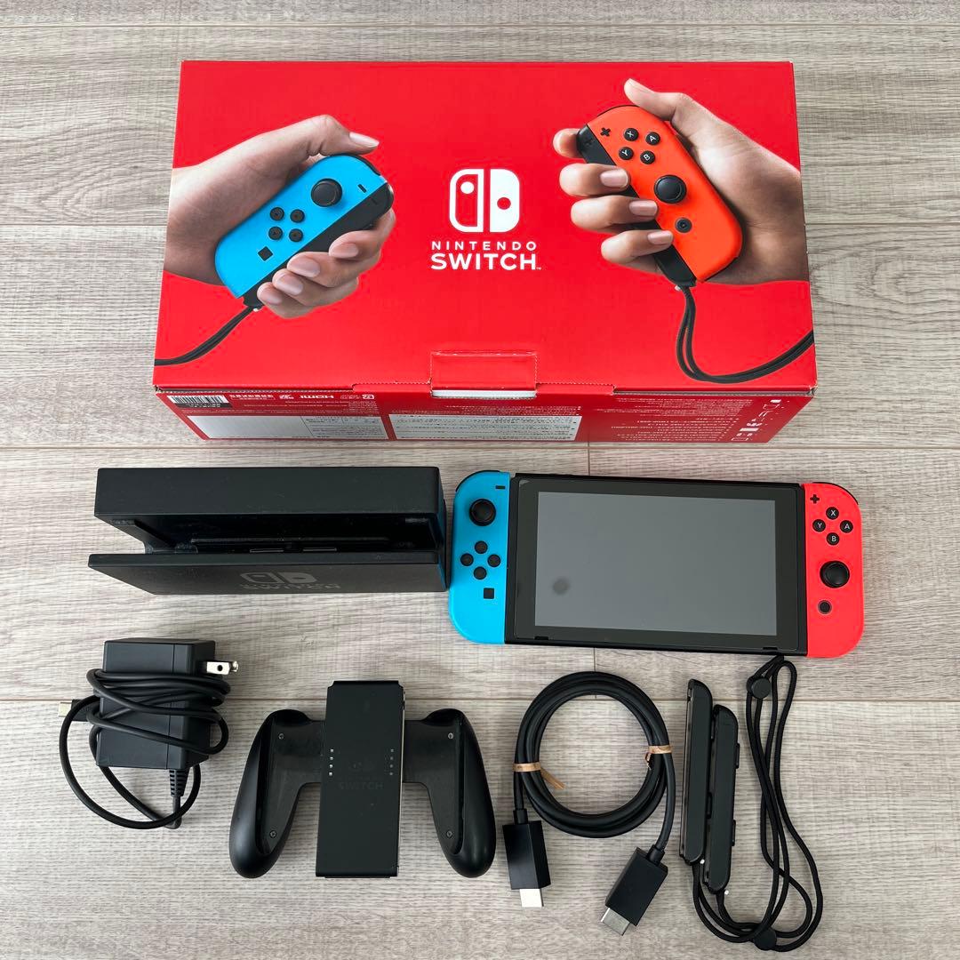 Nintendo Switch 青/赤 本体 付属品付き