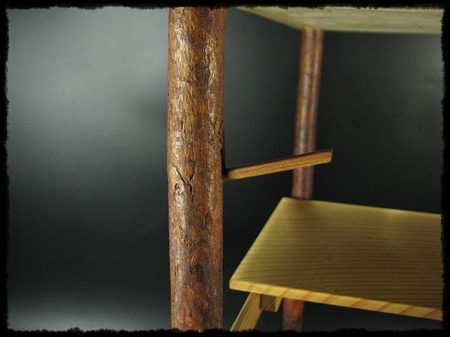 玄々斎好 寒雲卓 能斎好 裏千家 茶道具 棚物 組立式 元紙箱 f291 美術