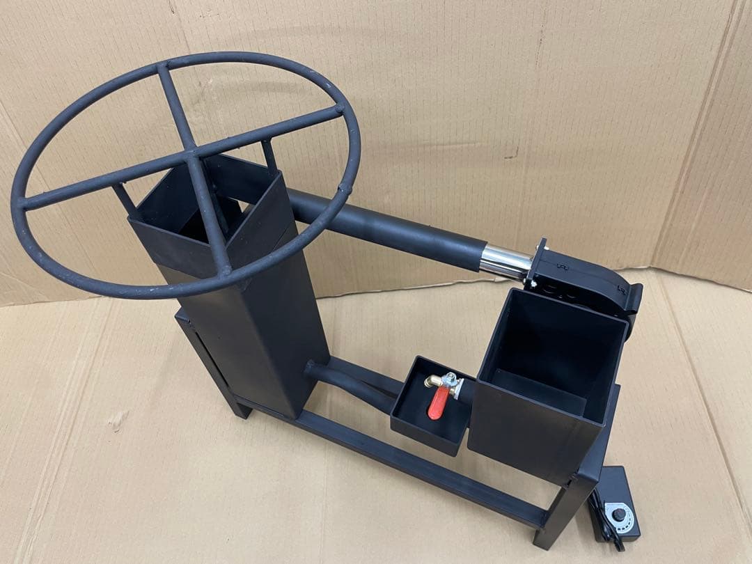 廃油ストーブ ロケットストーブ 送風機と五徳付い 生活家電・空調