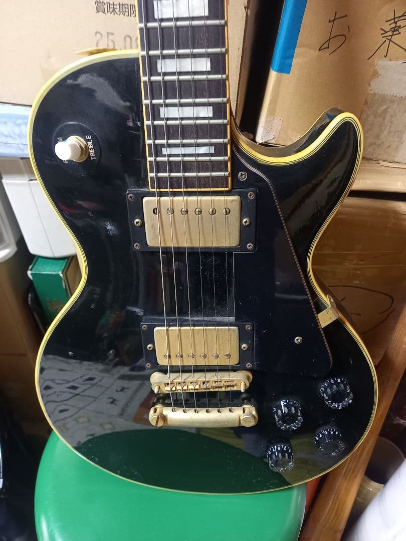 エレキギター ブラック 22フレット ハムバッカー