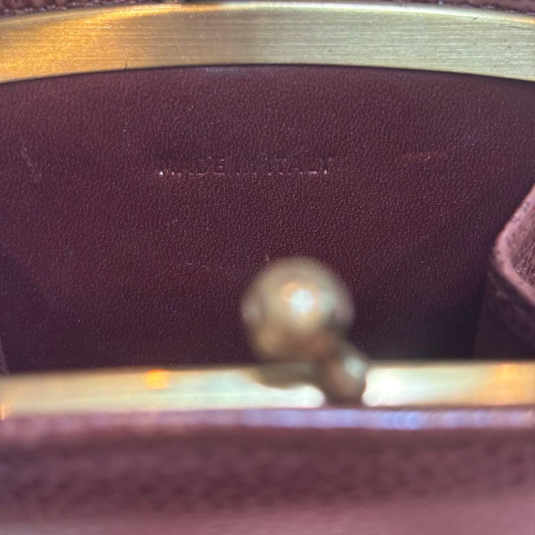 OLD COACH オールドコーチ がま口 ケース イタリア製