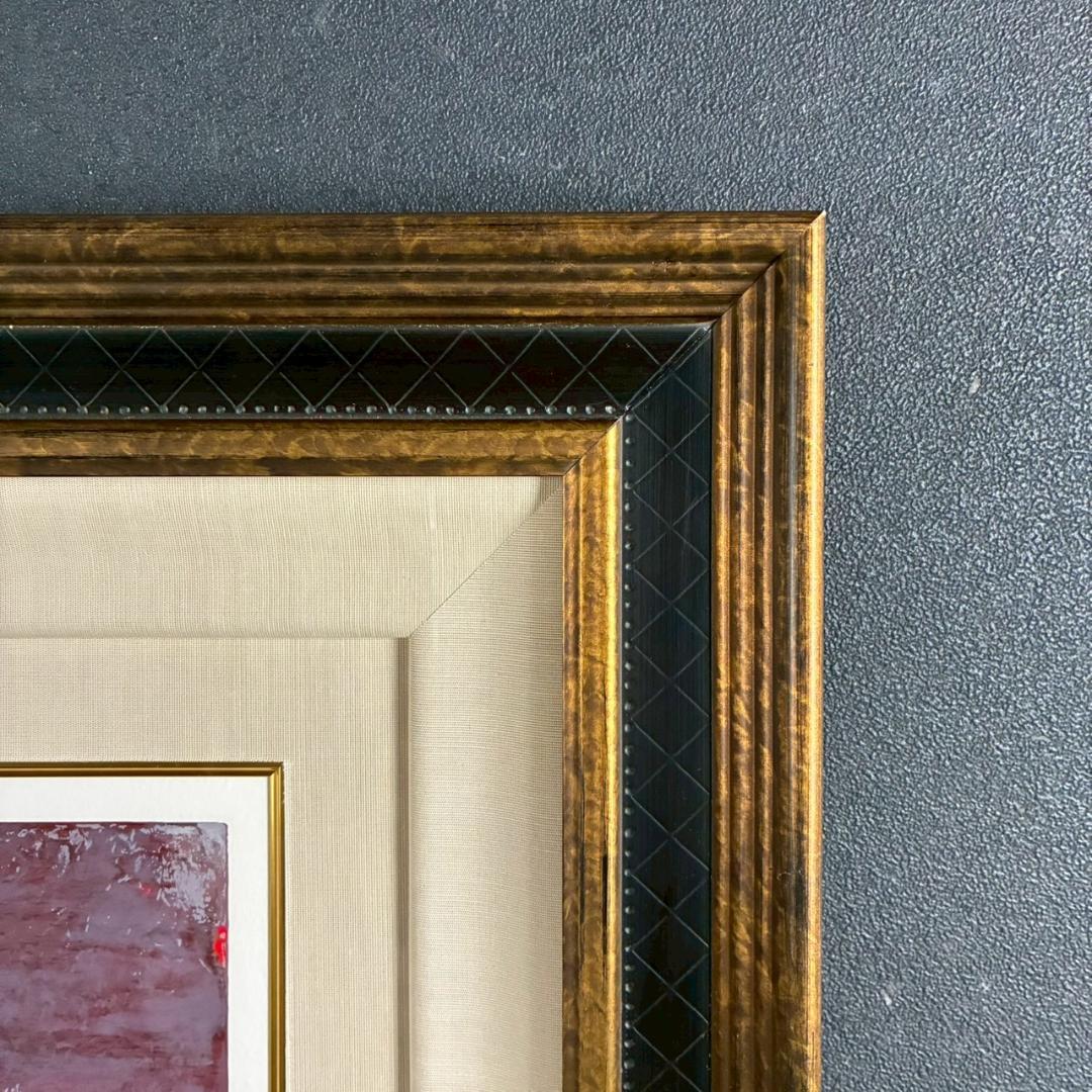 美品 三岸節子「花ヴェロンにて」シルクスクリーン 三岸太郎の遺族