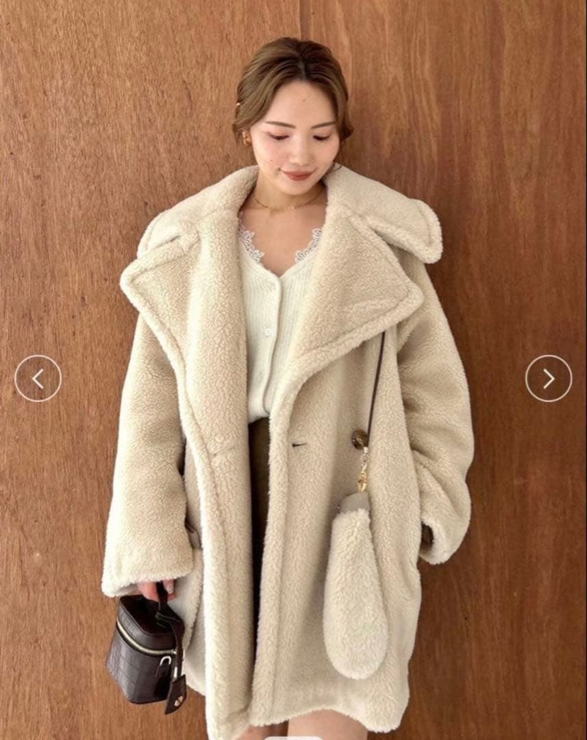 ECOPELボアミドルコートムートンコートFRAY I.D フレイアイディー