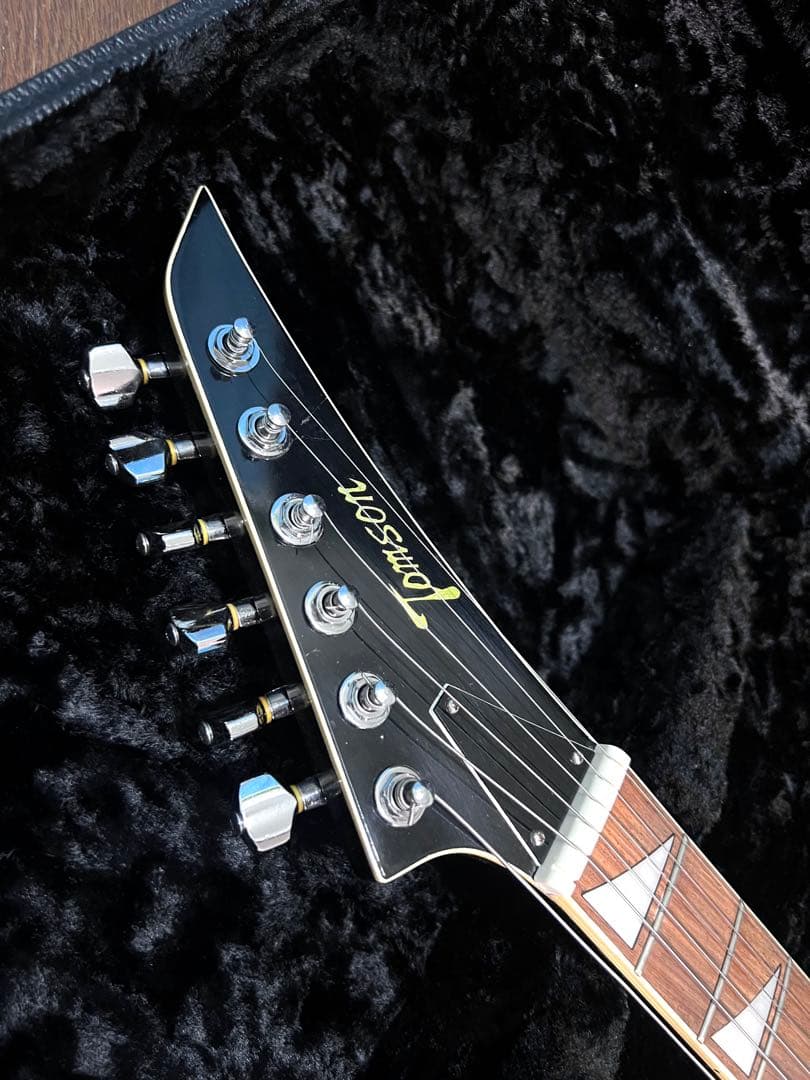 ハードケース付き ヴィンテージ TOMSON テレキャスター エレキギター 黒