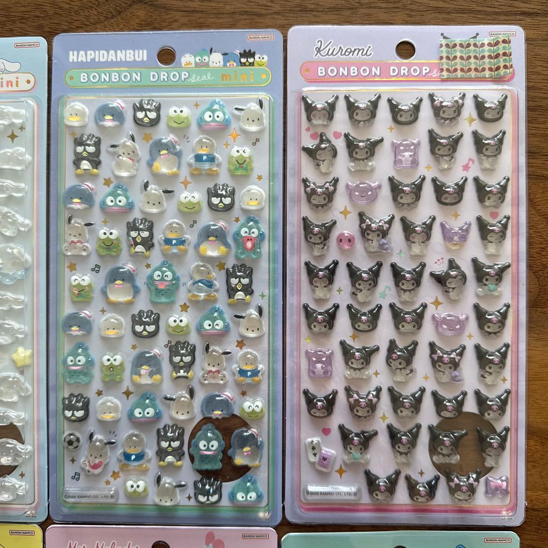 ボンボンドロップシール サンリオミニ 8枚セット
