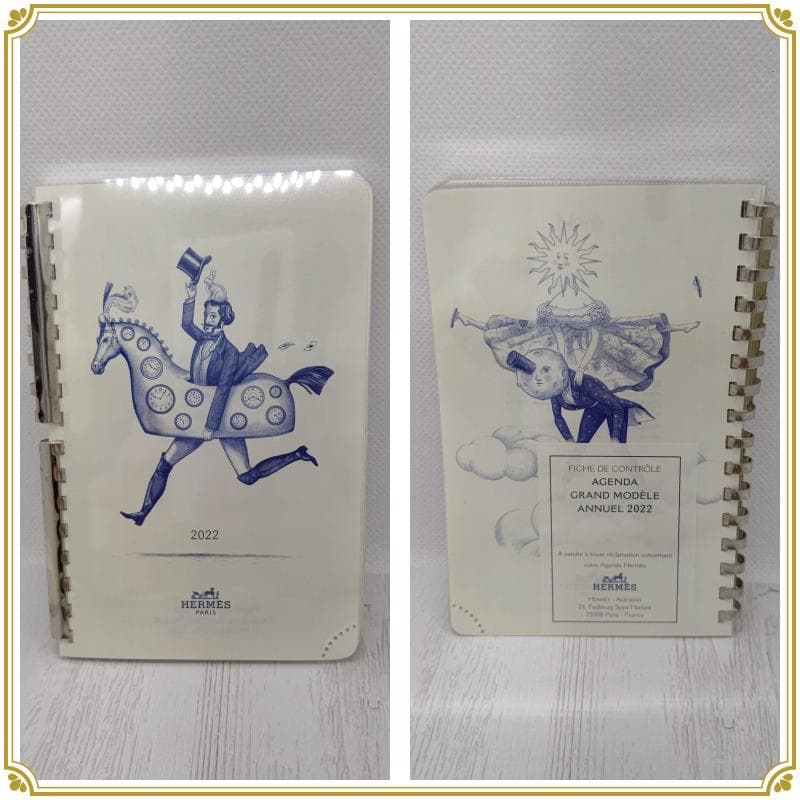 【すぐ届く】HERMES エルメス手帳レフィル '22 《GM》 1ブロック