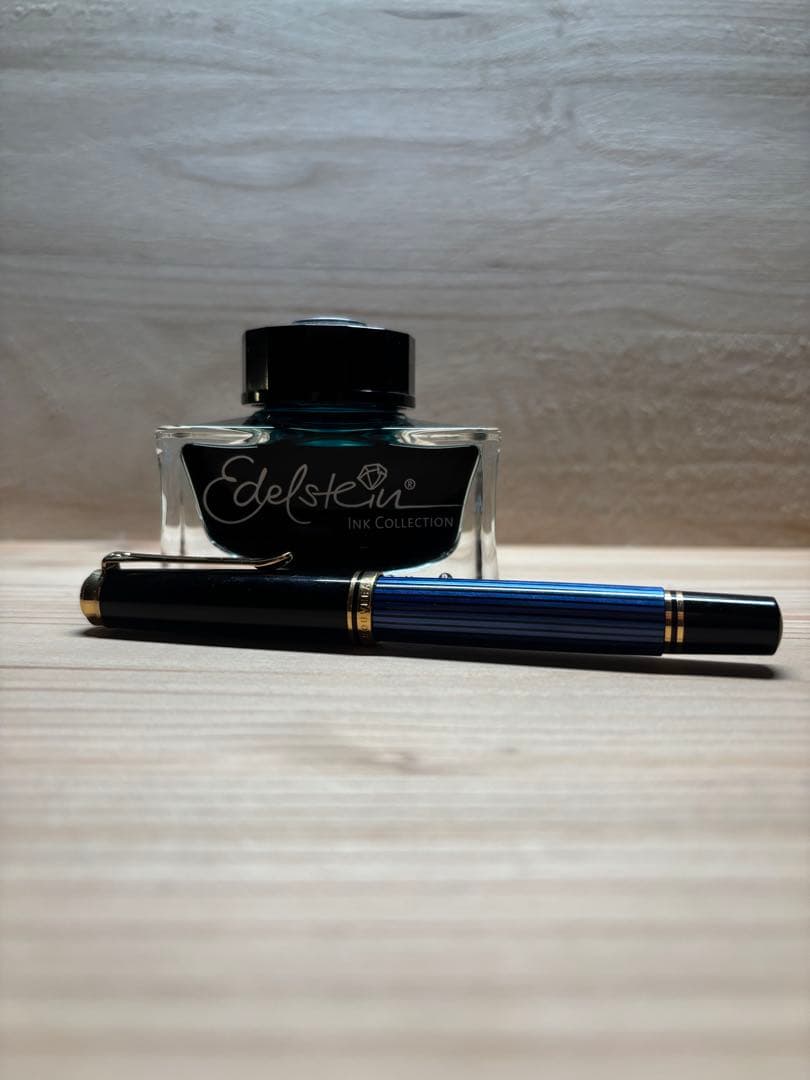 Pelikan Souverän M600 Blue Stripe 万年筆 EF