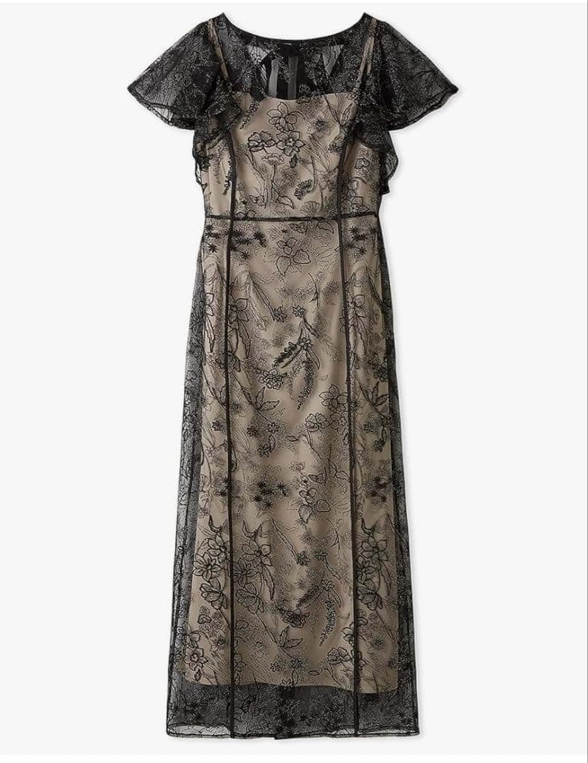 FRAY I.D フレイアイディー ミックスエンブロイダリーレースドレス