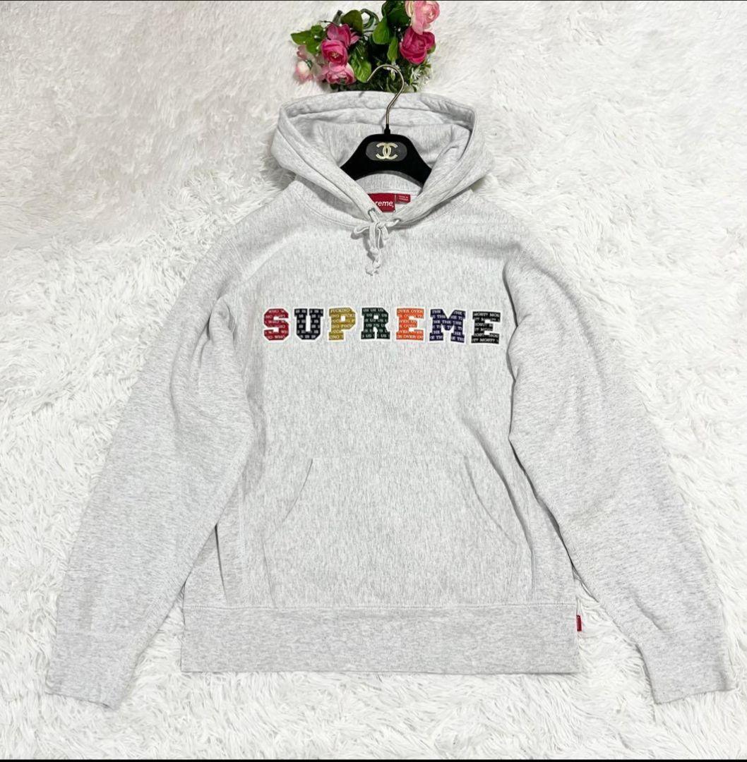連休最終お値下げ　supreme 19AW パーカー 川口春奈着用 刺繍