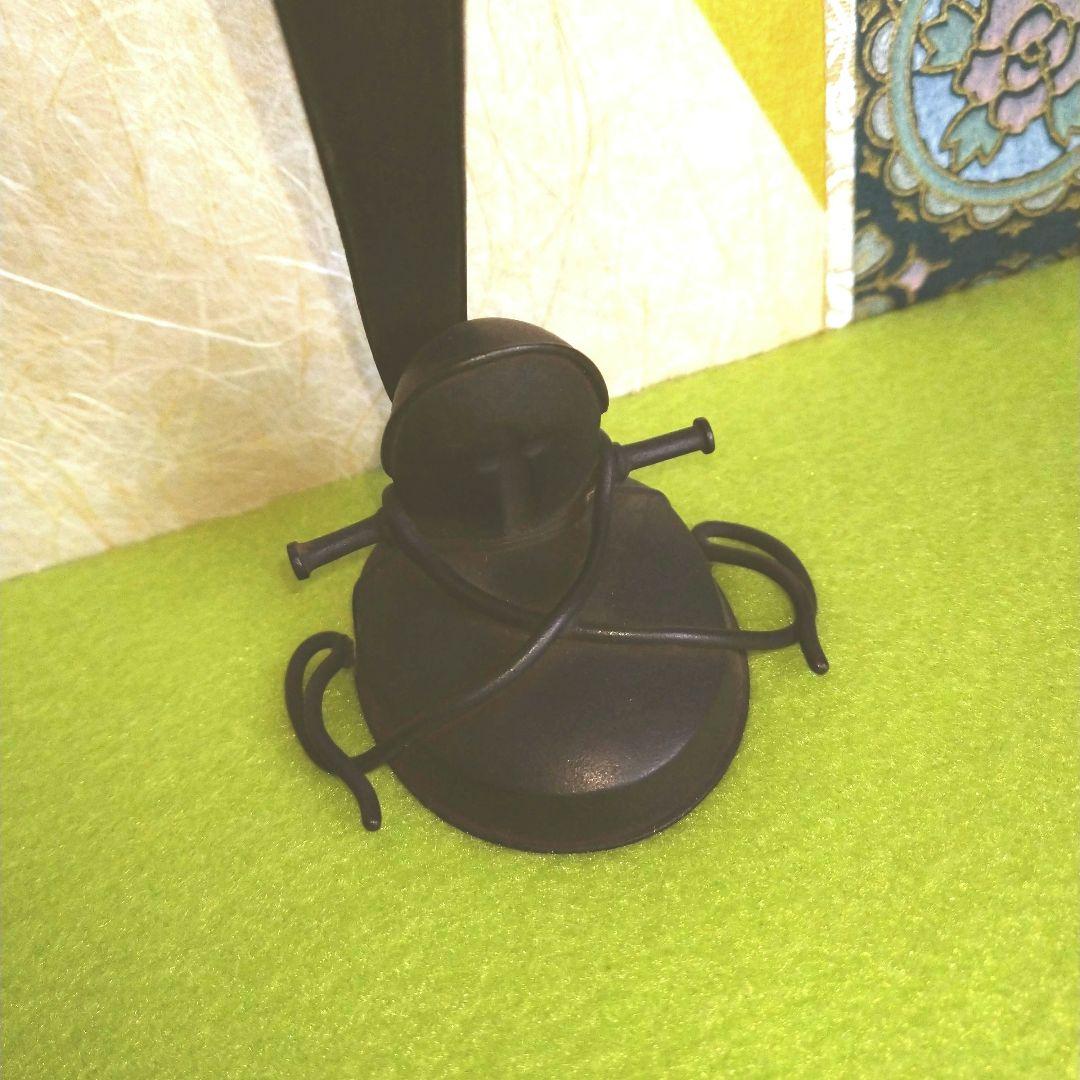 銅造立纓冠置物 11センチ