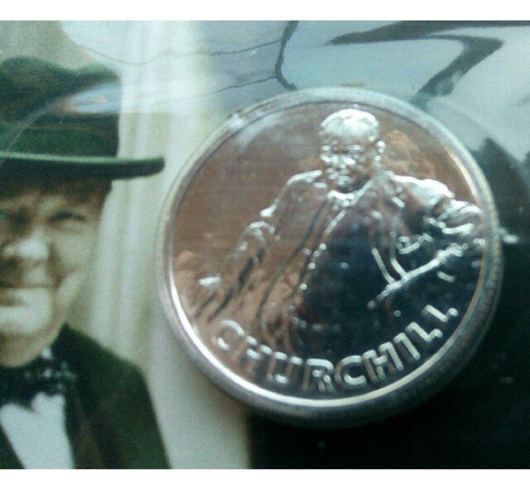英国 イギリス￡20 ポンド 銀貨999ag ウィンストン チャーチル2015年