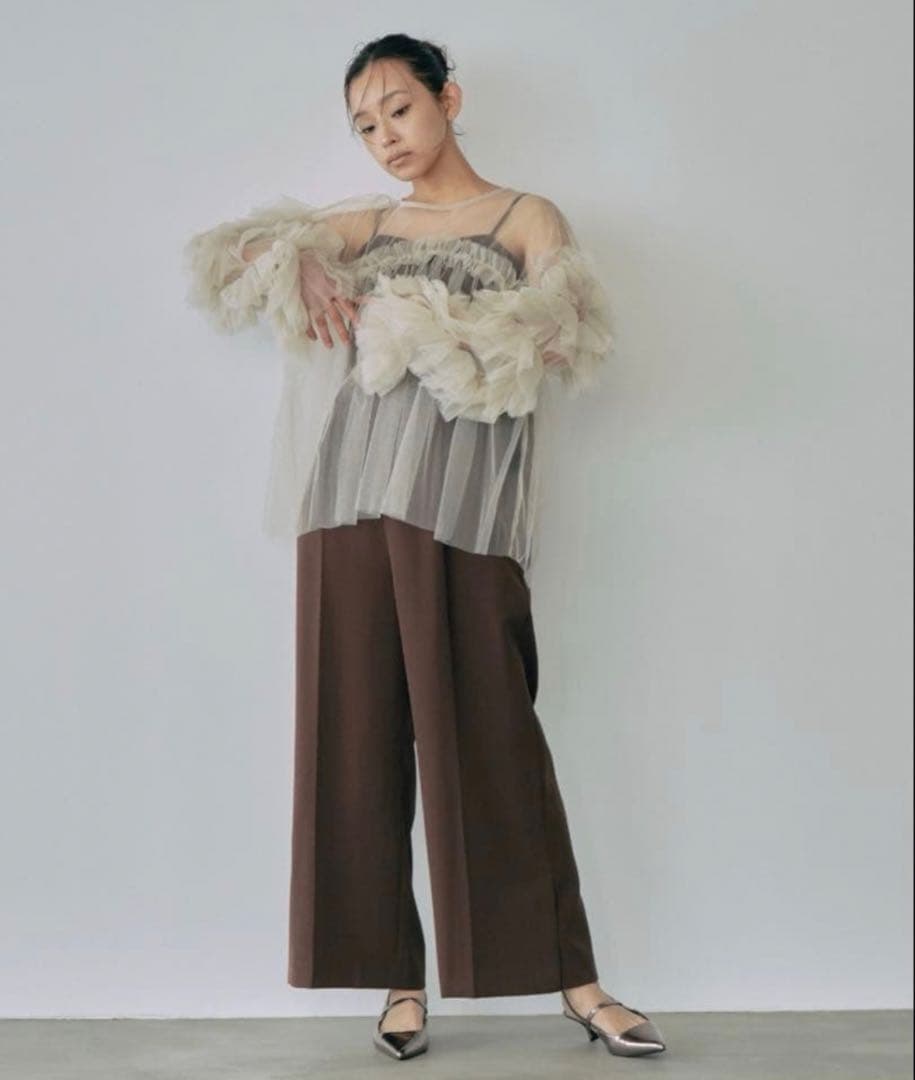 【新品】 ANDRESD デコラティブチュールトップス オケージョンドレス