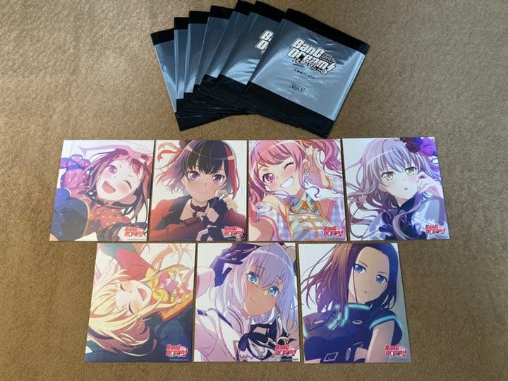 バンドリ フィルムライブ 第1週 イラストカード バンドリ映画 フィルム