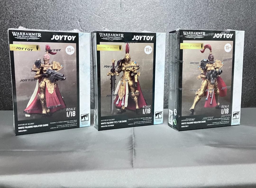 新品未開封 JOYTOY ウォーハンマー 金鎧 全3体セット ホワイトファルコン