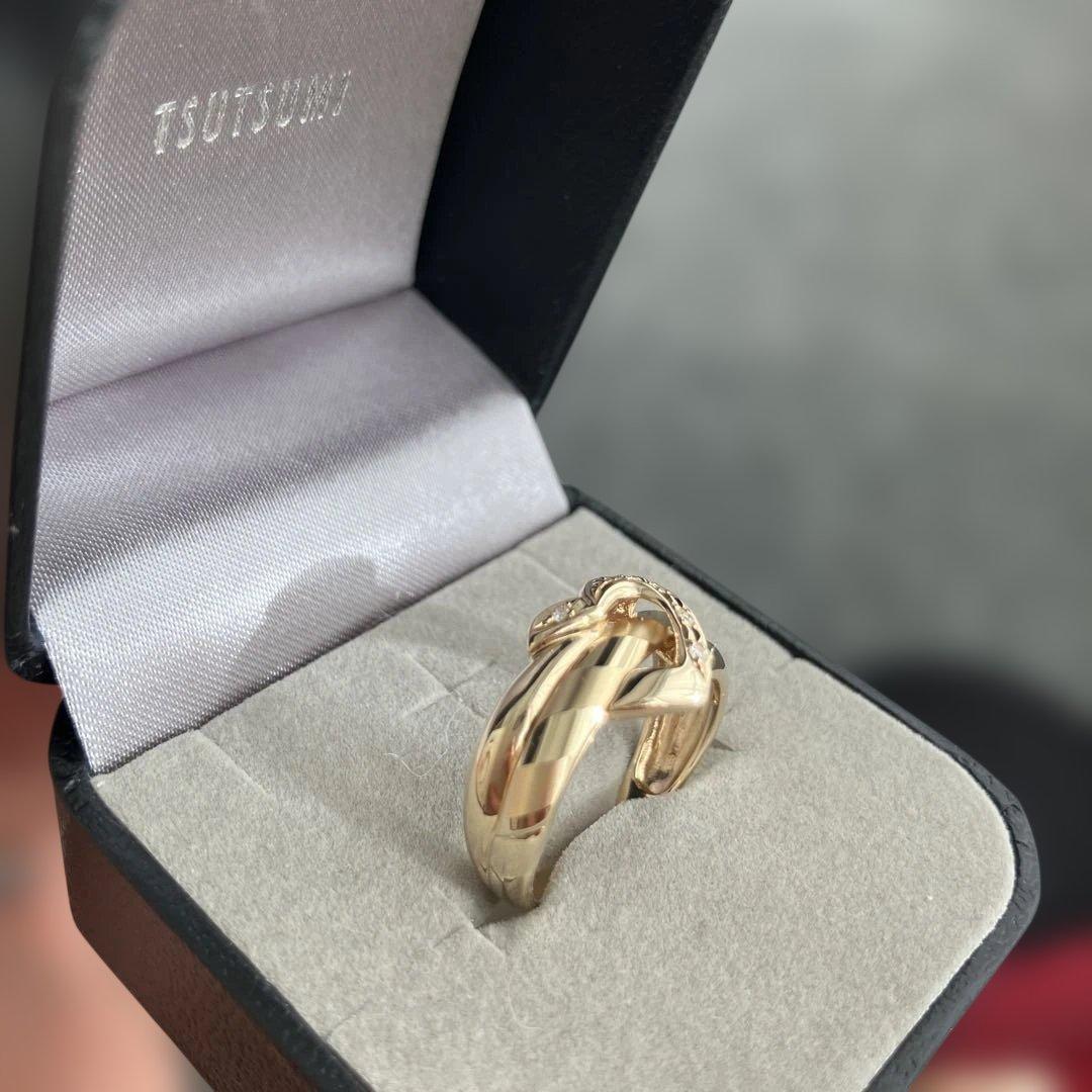 K10YGダイヤモンドリング