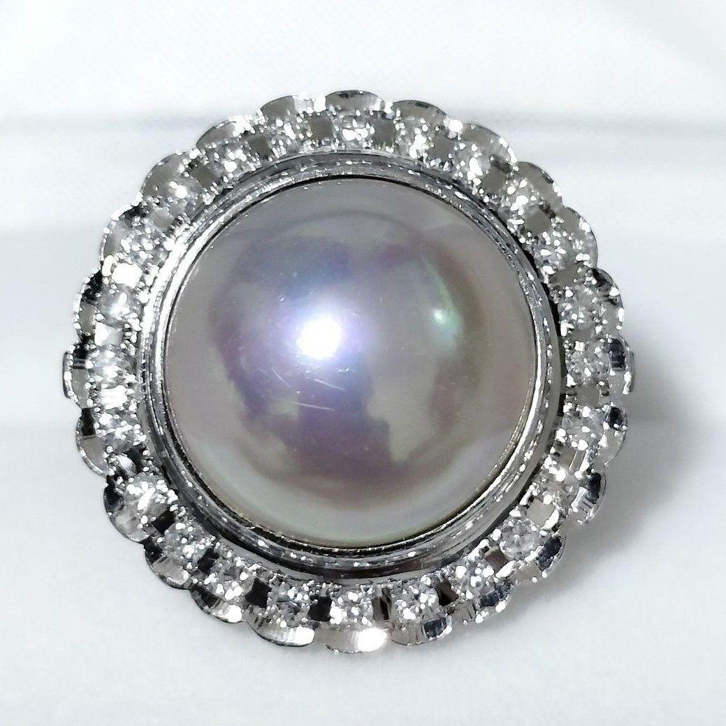 いちいちマーマー パール リング Pt900 サファイア ネックレス