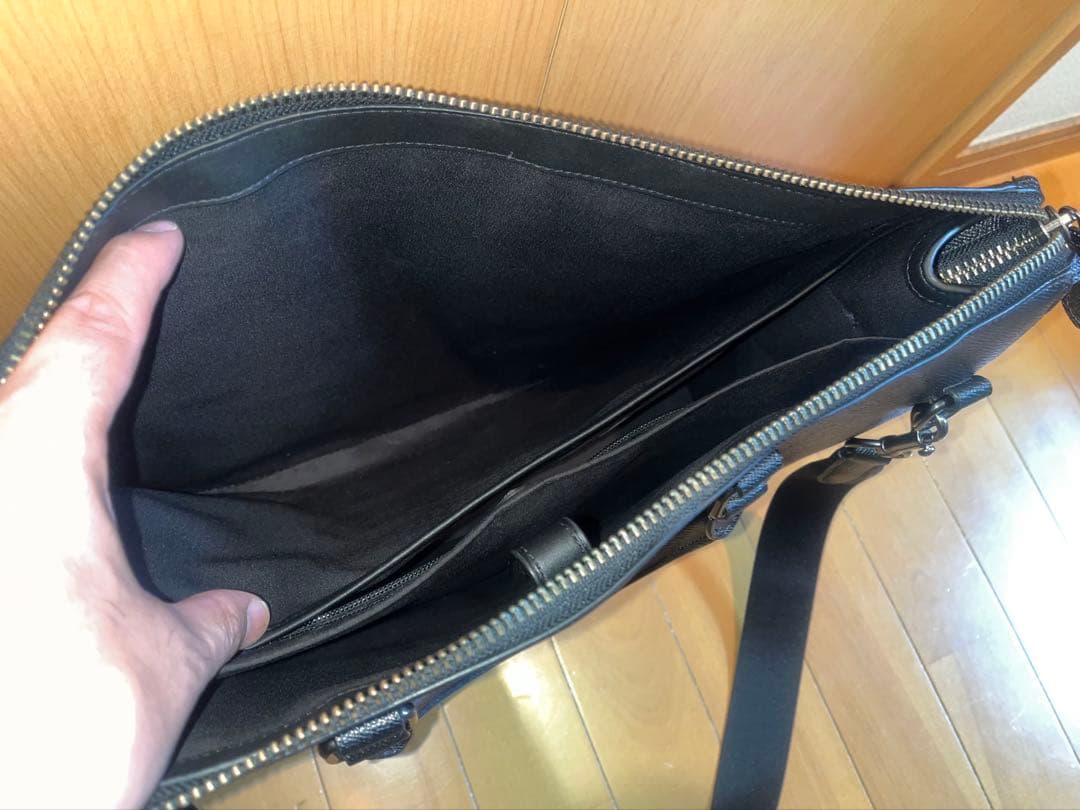 COACH レザー ビジネスバッグ ブラック