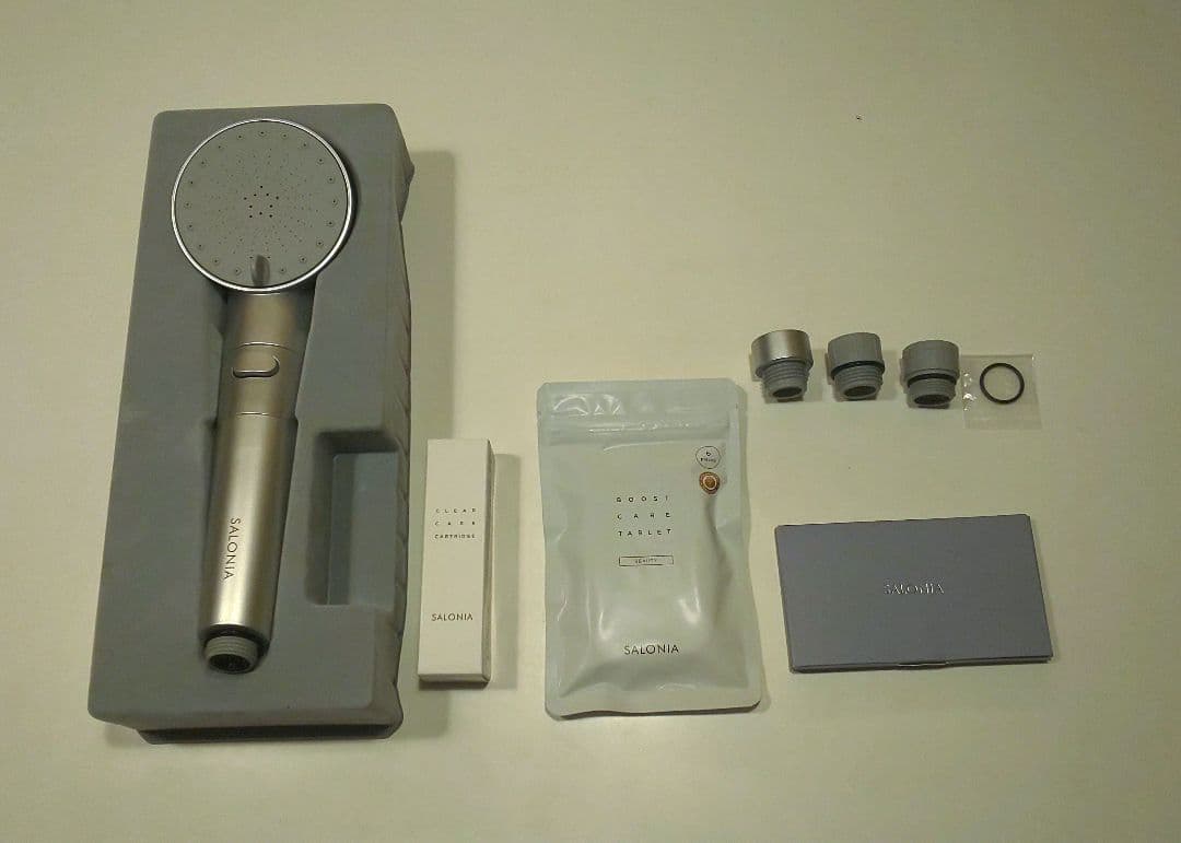 SALONIA シャワーヘッド シルバー 付属品あり 高 品質
