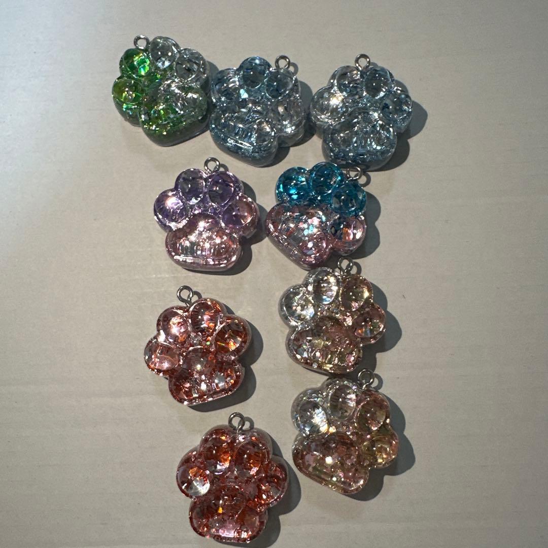 Mサイズ 肖戦 王一博 レジン肉球キーホルダー　9点セット❣️1226