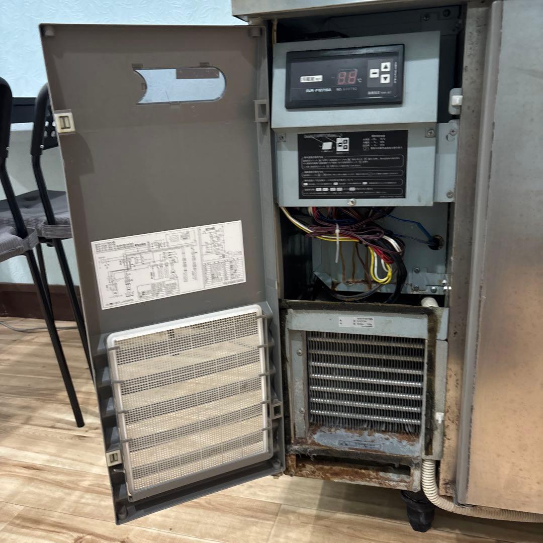 業務用ステンレススチール製2ドア冷蔵庫