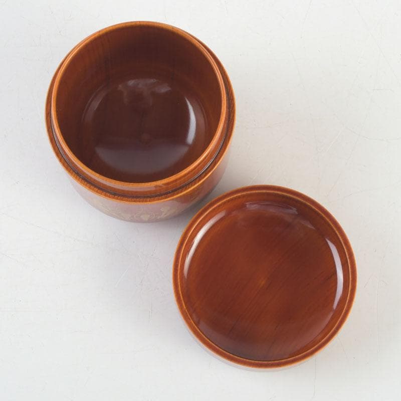 茶道具 蒔絵師 西條一斎作 春慶塗 春草蒔絵 棗 共箱 V 9301 - メルカリ