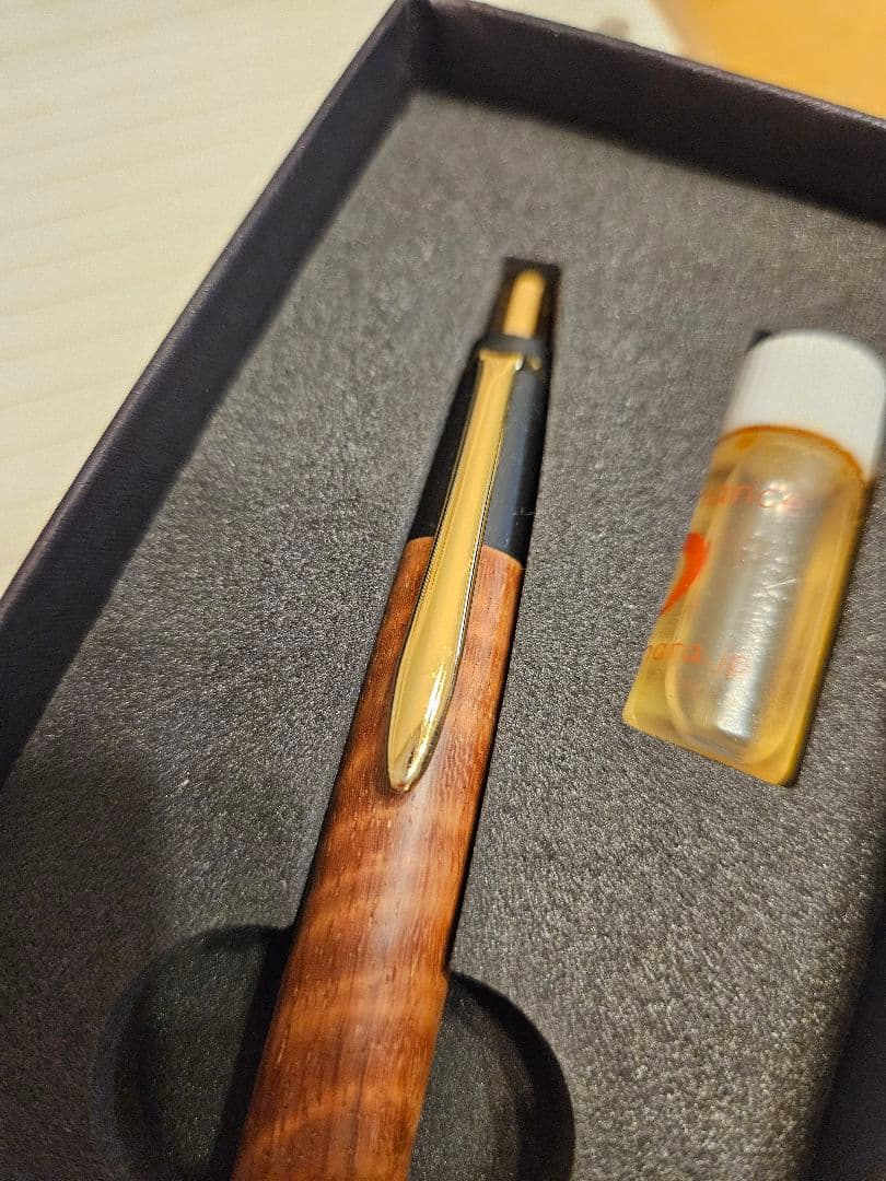 野原工芸 本花梨虎杢　0.5mmシャープペンシル　旧型クリップ　固定式先金付