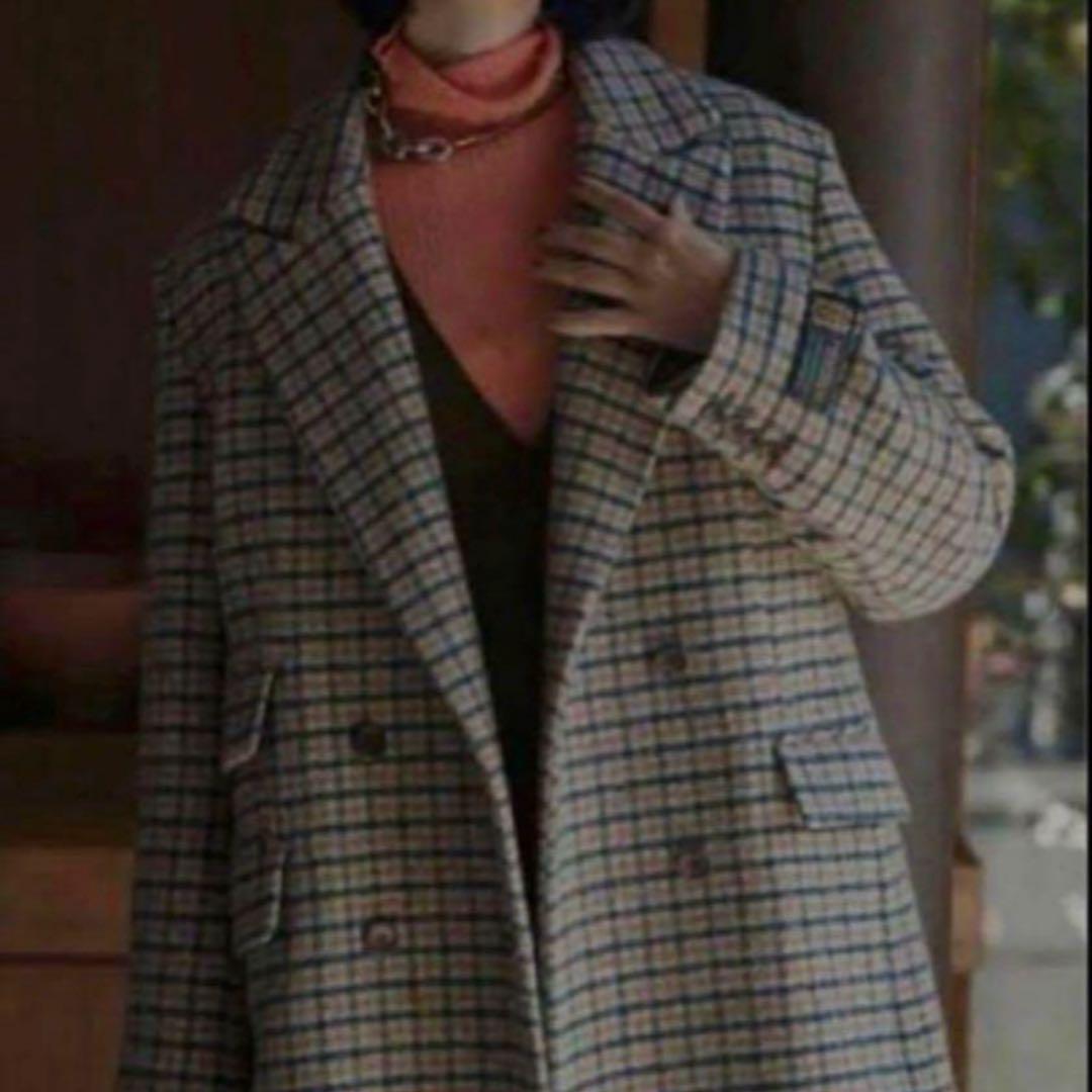 AMERI CHECK ECO WOOL BIG JACKET