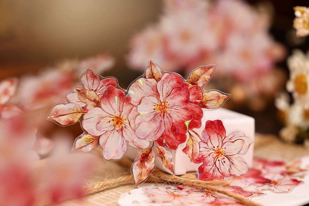 小白家文創《赤相思》海外マスキングテープ　マステ 【2509】