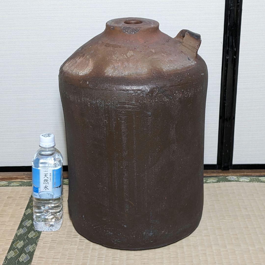 明治～昭和初期 常滑焼 焼酎瓶 焼酎甕 置物 花器 花瓶 壺 酒器 レア 華道具 明治～昭和初期 常滑焼 焼酎瓶 焼酎甕 置物 花器 花瓶 壺 酒器 レア