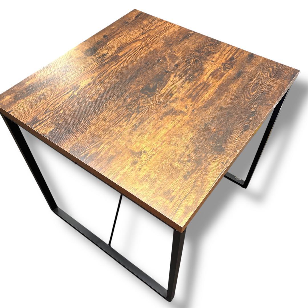 美品 ニトリ ダイニングテーブル DTステイン70 木目調 スクエアテーブル