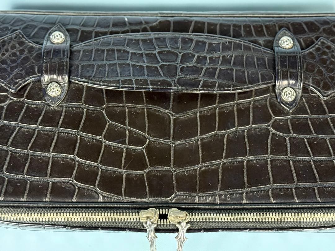 FUNNY製ポロサスクロコクラッチ ビジネスバッグ一点物