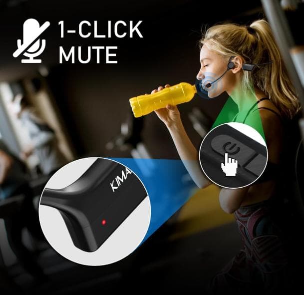 ワイヤレスマイク 2人用 2.4Gヘッドセット IP67防水