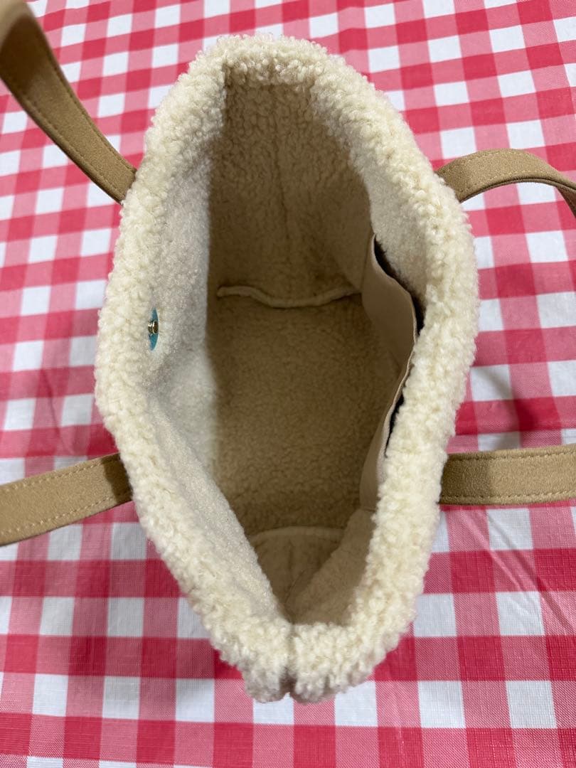 美品　FEILER　フェイラーオールドテディ　ワッペンボアトートバック