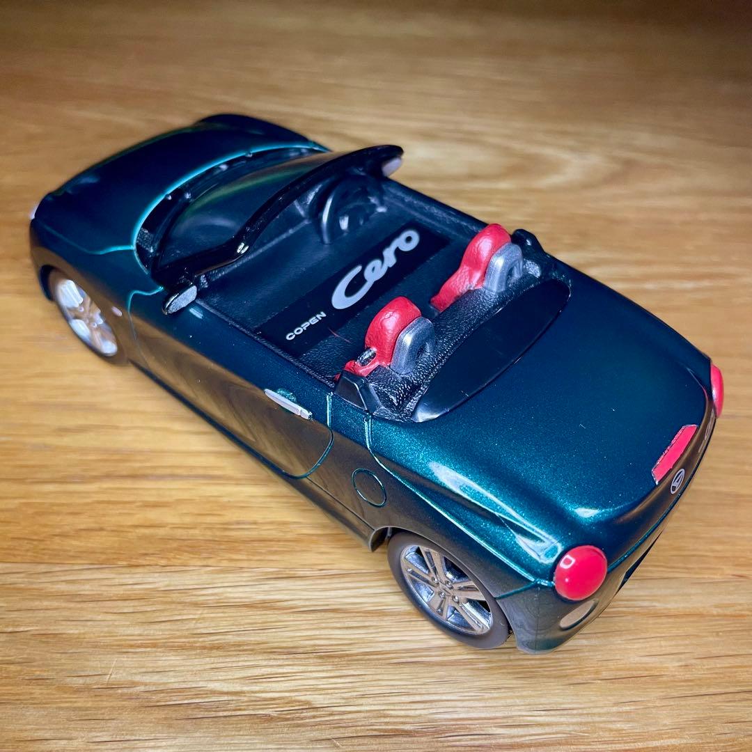 ダイハツ コペン セロ グリーン プルバックカー ミニカー 緑