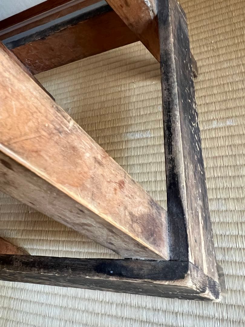 アンティークチェア 無垢材 木製 昭和レトロな学校の椅子 スツール 花台