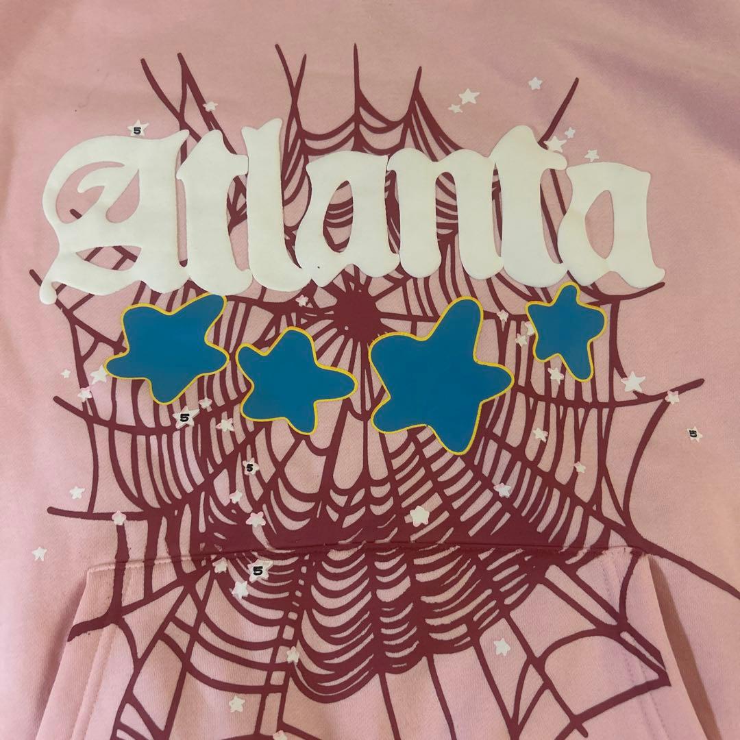 Atlanta sp5der ウェブ パーカー ピンク【24時間以内発送】