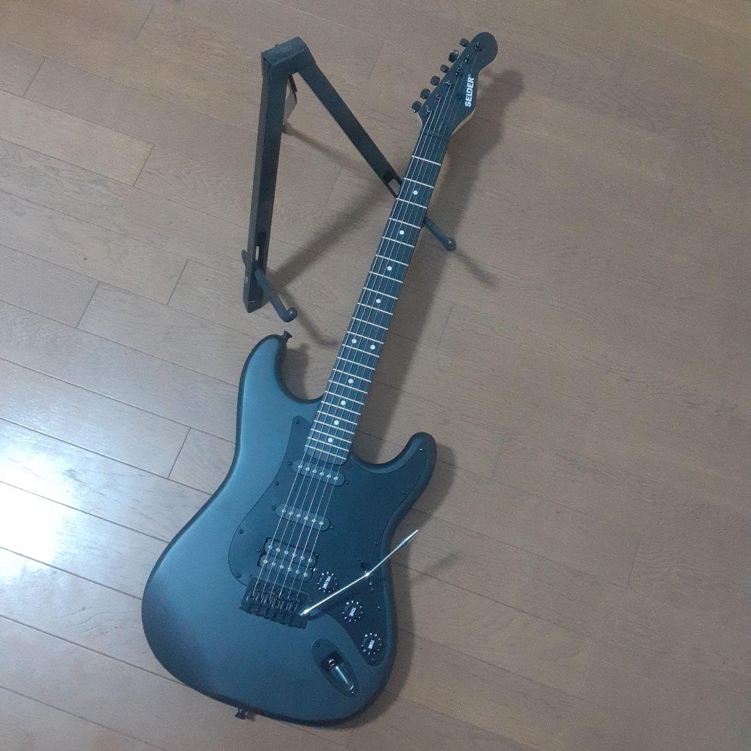 美品SELDER エレキギター マッドブラック 22フレット