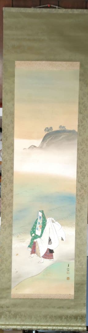 大和絵　掛軸　Y214