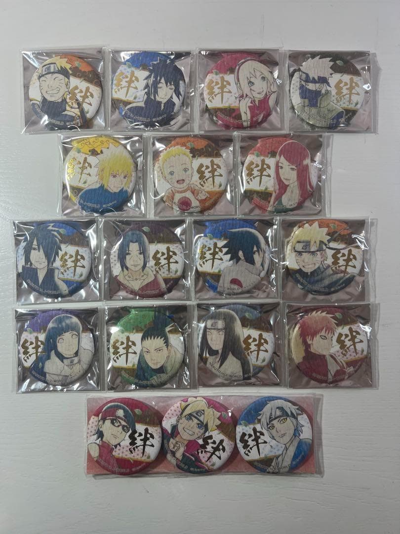 NARUTO j-world 絆和紙缶バッジ我愛羅