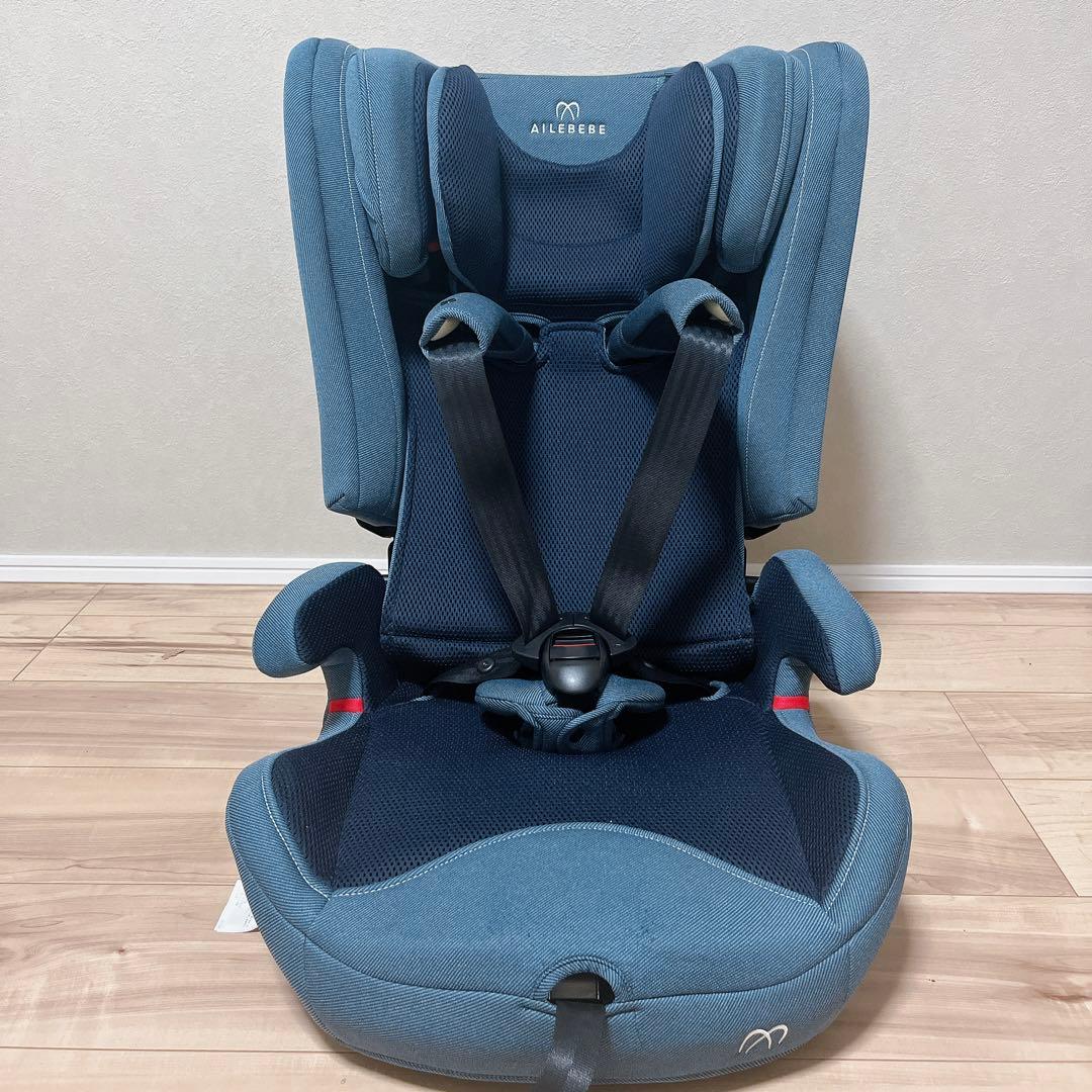 エールべべジュニアシートパパット2 デニムブルー新品